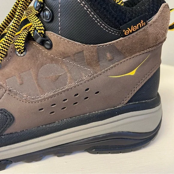 HOKA One One Men’s TOR SUMMIT MID WP BROWN / GOLDEN ROD Hiking Trail BOOTS 10.5 - Picture 5 of 12